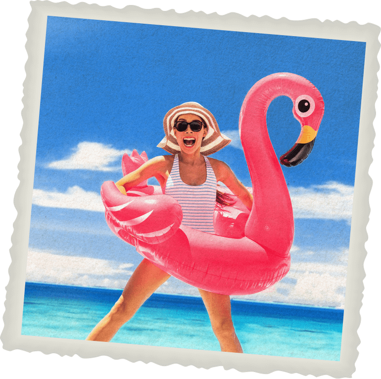 jen-hatmaker-cruise-details-woman-in-pink-flamingo-float